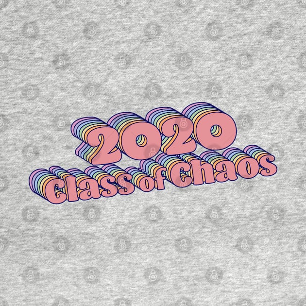 2020 Class of Chaos - Rainbow Retro Girl by Jitterfly